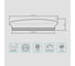 Светильник Gauss Basic Space Stone НПС 24W 2050lm 4000K 220-240V IP20 370*340*90 LED 1/20 995438224 2
