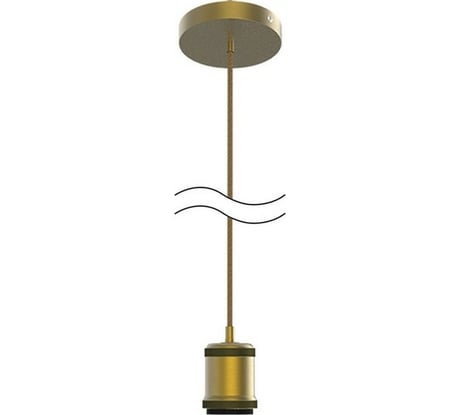 Подвесной светильник Gauss бронзовый E27, 1 м PL022