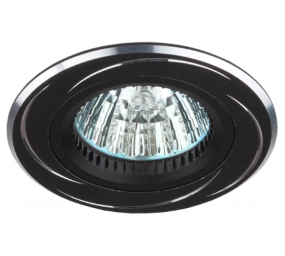 Штампованный поворотный светильник ЭРА KL34 AL/BK/1 MR16,12V, 50W Б0049558 1