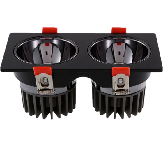 Светильник светодиодный Dekraft CDL-250-S 2x10Вт 3000К 36 черный 62065DEK