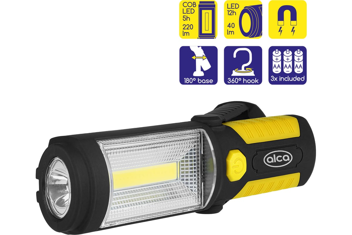 Лампа на батарейках Alca COB-LED 580400 - выгодная цена, отзывы,  характеристики, фото - купить в Москве и РФ