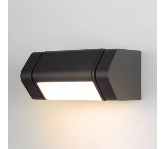 Уличный светодиодный настенный поворотный светильник Elektrostandard IP54 DORS 3000K 35163/D черный a072077