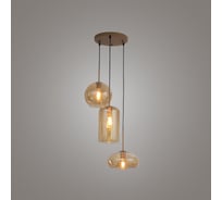 Подвесной светильник Ritter GLASSY 3хE27, янтарь 52647 6