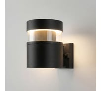 Уличный настенный светодиодный светильник Elektrostandard 1530 TECHNO LED 3000K IP65 чёрный a072083