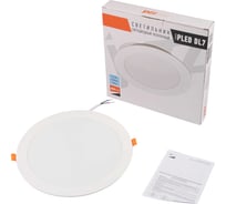 Светильник светодиодный Jazzway, PLED DL7 Downlight 24Вт 6500К WH 220х26мм IP54 ДВО встраиваемый 5069121