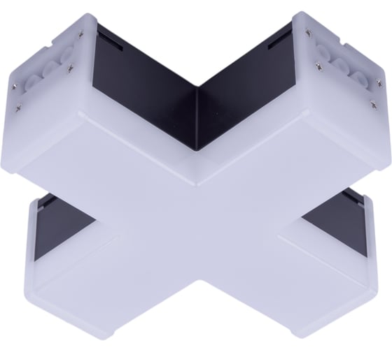 Светильник светодиодный X-образный Uniel ULO-N11X-12W/4000K IP40 черный UL-00013261