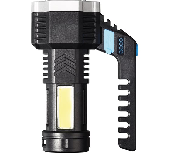 Фонарь-прожектор SMARTBUY 5 LED и рассеиватели, боковой COB, встроенный аккумулятор, MicroUSB SBF-815