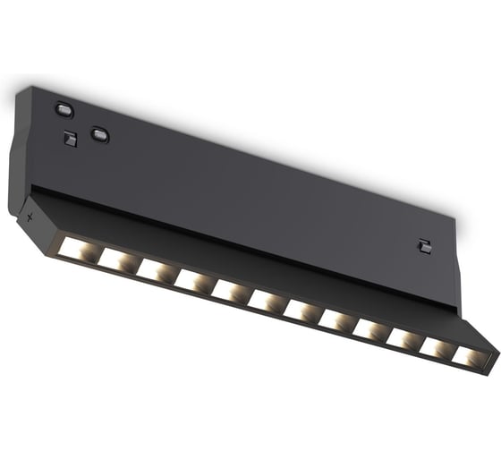 Светильник светодиодный трековый Ambrella Light Magnetic 48V 10мм BK черный IP20 10W 3CCT 3000-6400K 200х10х73 GL2360