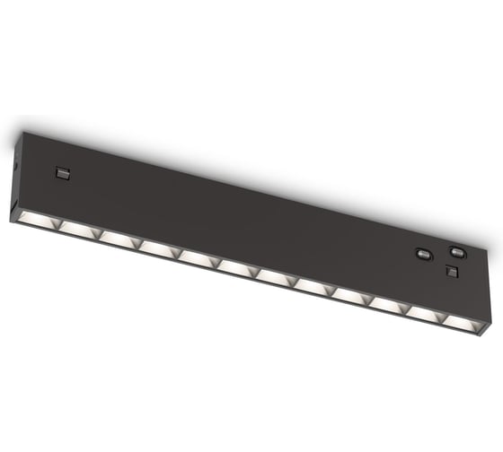 Светильник светодиодный трековый Ambrella Light Magnetic 48V 10мм BK черный IP20 10W 3CCT 3000/4200/6400K 200х10х37 GL2335