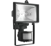 Галогенный прожектор ForLed с датчиком движения 150Вт черный в комплекте с лампой 11544