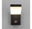 Уличный настенный светильник Elektrostandard с датчиком движения Sensor 3000K IP54 1541 TECHNO LED черный a072087 3