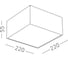 Светильник потолочный Белый LED 1х7W 3000K 2 160Lm Ra 90 120 IP20 L220xW220xH55 180-2 ST luce ST608.532.27 2