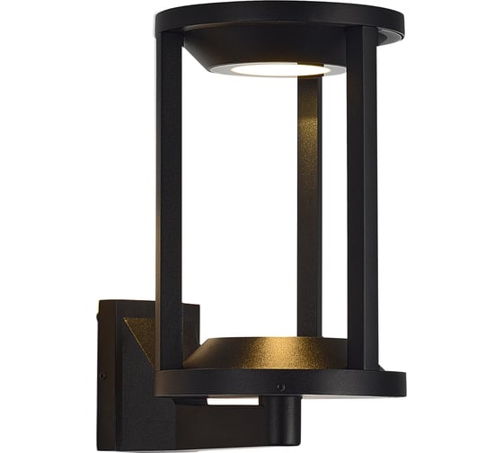 Светильник уличный настенный ST LUCE черный/черный LED 1*9W 3000K SL9535.401.01