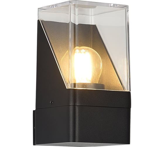 Светильник уличный настенный ST LUCE черный/черный E27 1*15W SL9016.401.01 1