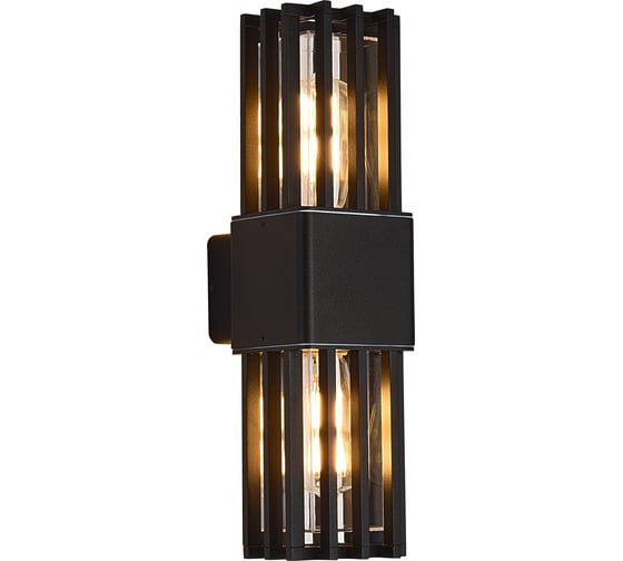 Светильник уличный настенный ST LUCE черный/черный E27 2*15W SL9018.401.02