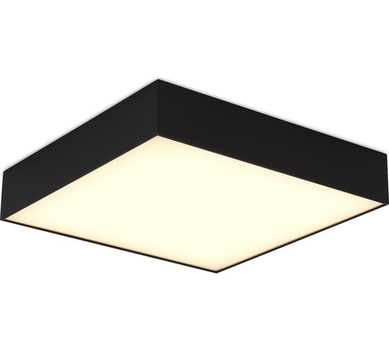 Светильник потолочный Черный LED 1х8W 3000K 4 320Lm Ra 90 120 IP20 L400xW400xH55 180- ST luce ST608.432.48