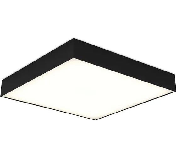 Светильник потолочный Черный LED 1х8W 4000K 4 320Lm Ra 90 120 IP20 L400xW400xH55 180- ST luce ST608.442.48
