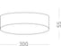 Светильник потолочный Черный LED 1х36W 4000K 3 240Lm Ra 90 120 IP20 D300xH55 180-240V ST luce ST606.442.36 2