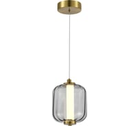 Подвес ST-Luce Латунь/Дымчатый LED 1х8W 3000K ST luce SL1193.313.01