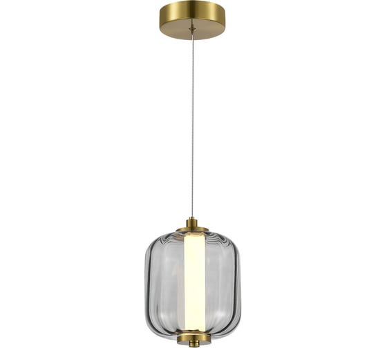 Подвес ST LUCE латунь/дымчатый LED 1*10,8W 3000K SL1193.313.01