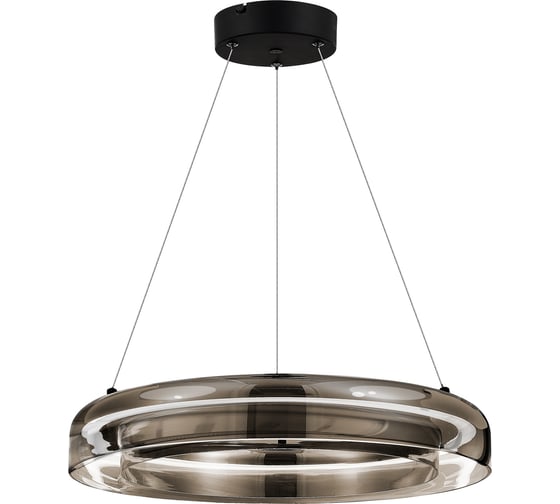 Светильник подвесной ST LUCE черный/дымчатый, белый LED 1*36W 3000K SL6019.333.01