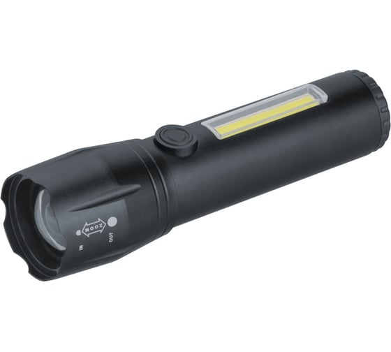 Фонарь Navigator 95 695 NPT-CM19-ACCU алюминий, 3 режима, 1LED, 3Вт+8COB, 3Вт, Li-ion 3,7В 95695