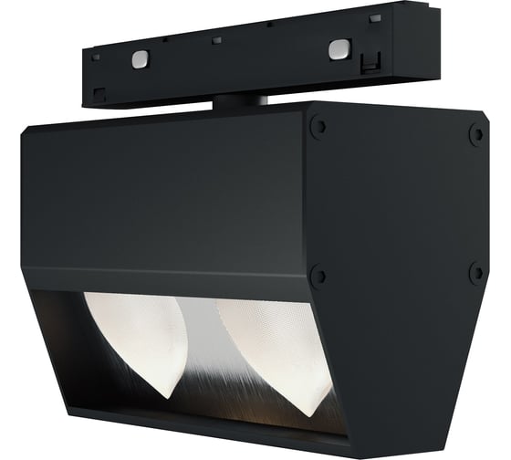 Трековый светильник ST LUCE черный LED 1*15W 4000K 1400Lm Ra>90 IP20 L125xH85хW60 48V ST1804.446.15