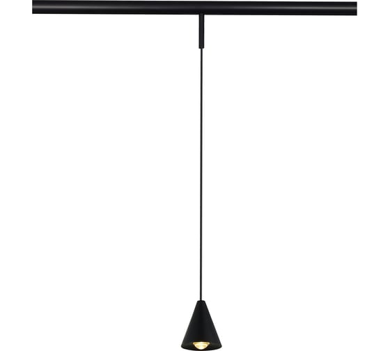 Магнитный трековый светильник ST LUCE Черный LED 1*5W 3000K Lm Ra>90 40 IP20 D80xH98 24V ST689.436.05