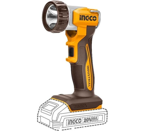 Аккумуляторная лампа INGCO INDUSTRIAL 20В, 450 Лм CWLI2058