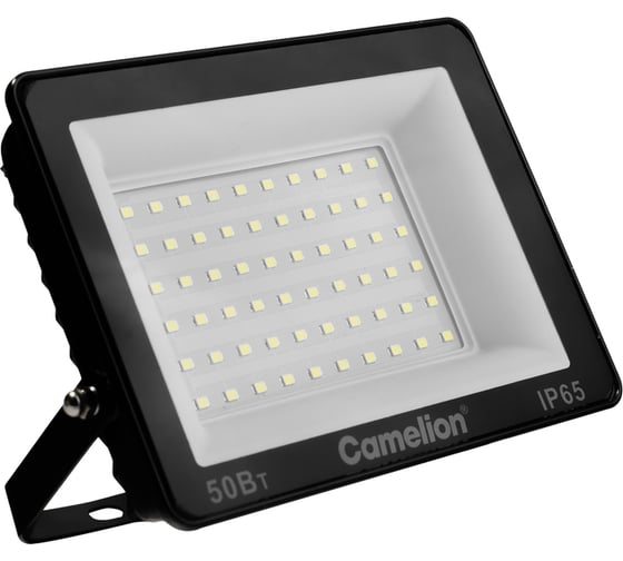 Прожектор CAMELION LFL-10004 C02 черный, LED SMD, 100 Вт, 10000 лм, 230В, 6500К, 245х233.5х31мм 16333