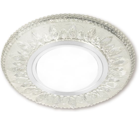 Светильник встраиваемый 50Вт G5.3 LED подсветка 3 Вт TDM ELECTRIC зеркальный/хром SQ0359-0134