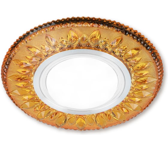 Светильник встраиваемый 50Вт G5.3 LED подсветка 3 Вт TDM ELECTRIC золото/хром SQ0359-0135