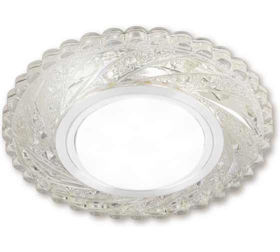 Светильник встраиваемый 50Вт G5.3 LED подсветка 3 Вт TDM ELECTRIC зеркальный/хром SQ0359-0136