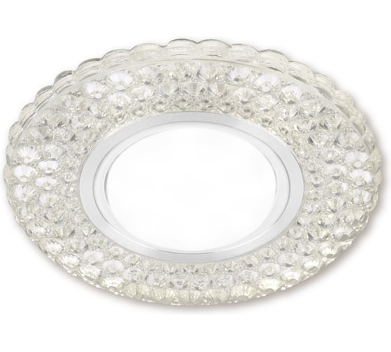 Светильник встраиваемый 50Вт G5.3 LED подсветка 3 Вт TDM ELECTRIC зеркальный/хром SQ0359-0141