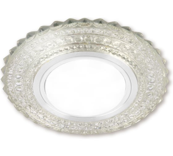 Светильник встраиваемый 50Вт G5.3 LED подсветка 3 Вт TDM ELECTRIC зеркальный/хром SQ0359-0138