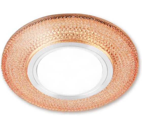 Светильник встраиваемый 50Вт G5.3 LED подсветка 3 Вт TDM ELECTRIC золото/хром SQ0359-0140