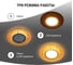 Светильник встраиваемый 50Вт G5.3 LED подсветка 3 Вт TDM ELECTRIC золото/хром SQ0359-0140 3