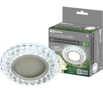 Светильник встраиваемый 50Вт G5.3 LED подсветка 3 Вт TDM ELECTRIC зеркальный/хром SQ0359-0143