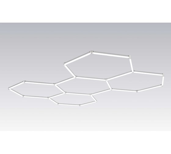 Модульная система освещения Apeyron СОТЫ 230В, 288Вт, IP22, 31680лм, 6500К, 3042х2073мм / 30-25