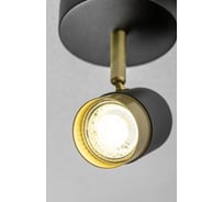 Светильник потолочный GTV ORIO, алюминий, 11.6x5.6x11.5, IP20, 1_GU10, max. 50W, круглый, чёрный OS-ORI-GU10-10