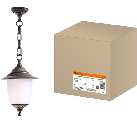 Подвесной светильник TDM ELECTRIC Прага Эл-11-70Б 60Вт, Е27, бронза SQ0330-0508