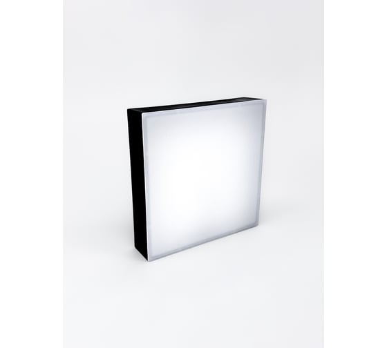 Светильник светодиодный накладной truEnergy квадрат 12W 4000K 720Lm 121х121мм IP20 черный/пластик 11169