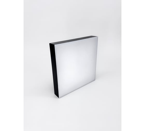 Светильник светодиодный накладной truEnergy квадрат 18W 4000K 1080Lm 156х156мм IP20 черный/пластик 11170