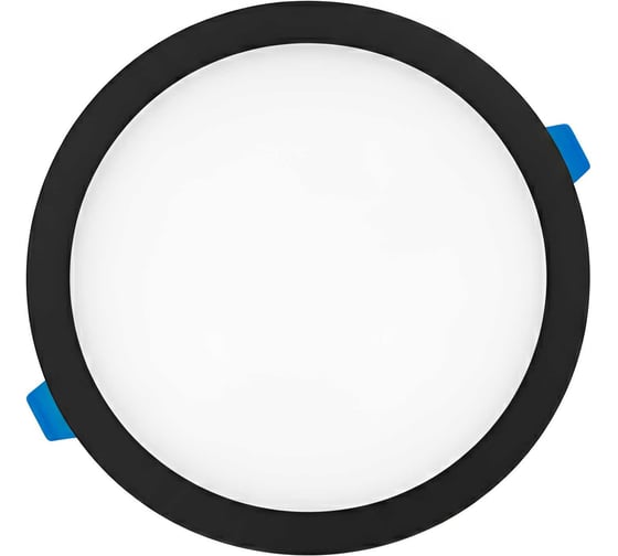 Светильник светодиодный truEnergy со встроенным драйвером круг 12W 4000K 1080Lm D130мм черный пластик 10726