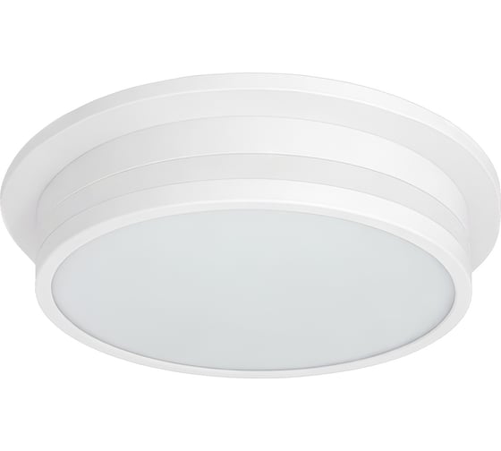 Светильник встраиваемый truEnergy с матовым кольцом под лампу GX70 с рассеивателем IP20 круг белый алюминий 21803