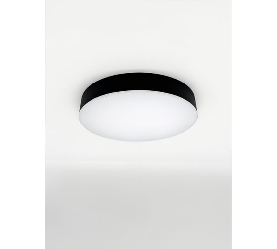 Светильник светодиодный накладной DzivaTek круг 14W 4000K 1120Lm D165мм IP20 черный пластик 51164