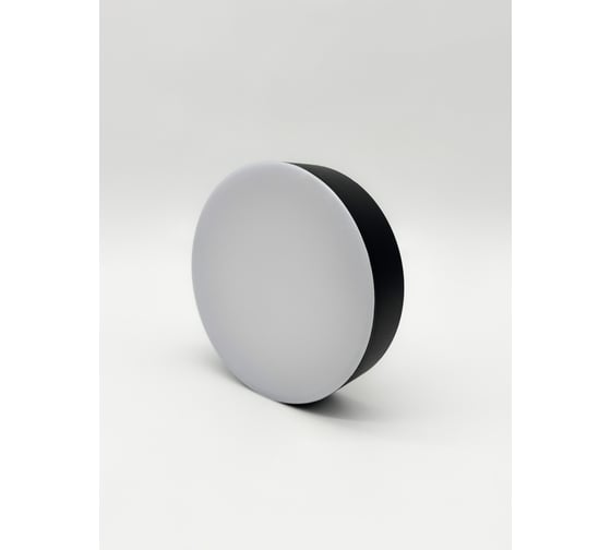 Светильник светодиодный накладной DzivaTek круг 7W 4000K 4900Lm D105мм IP20 черный пластик 51163