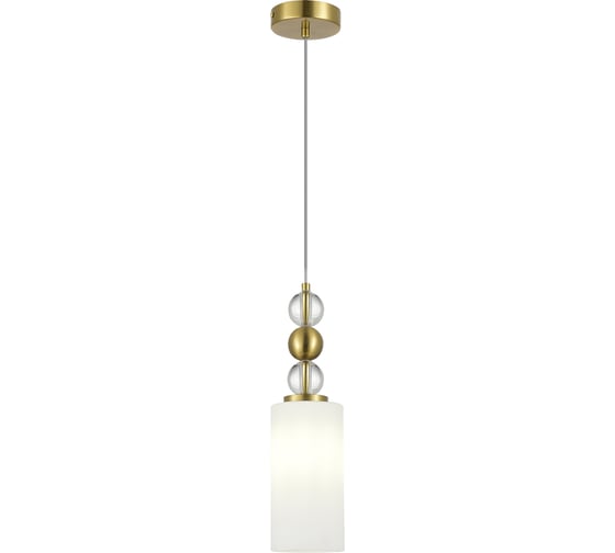 Светильник подвесной ST LUCE латунь/белый E27 1*40W SL2003.303.01