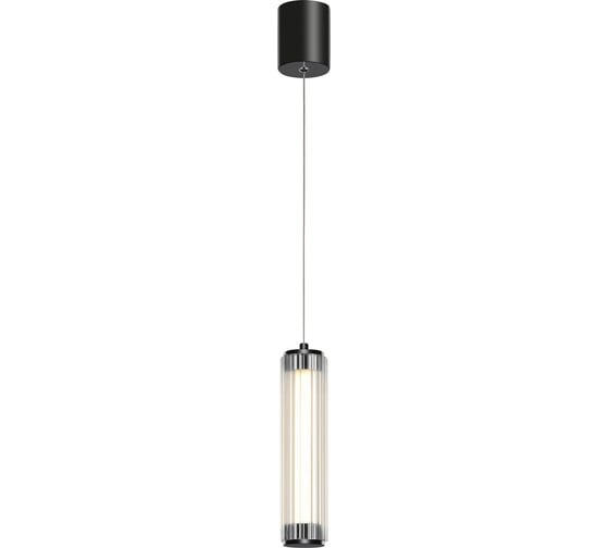 Светильник подвесной ST LUCE черный/прозрачный, LED 1*8W 4000K SL6224.403.01