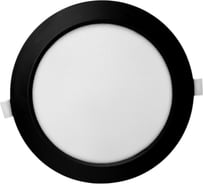 Светильник светодиодный truEnergy ультратонкий круг 15W 4000K 1200Lm D176мм пластик черный 10089